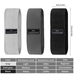 Glute Thigh Elastic Workout Bands Fabric Resistance Hip Booty Bands Squat Circle Stretch Fitness Strips Loops Yoga Gym Equipment