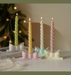 Ins Style Thin Spiral Long Rod Candle Scented Candle Aromatherapy Soy Wax Candles Wedding Birthday Candle Party Home Decoration
