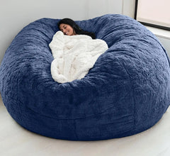 Soft Warm 180*90cm Fur Giant Removable Washable Bean Bag Bed Cover Comfortable Living Room Furniture Lazy Corner Sofa
 Coat