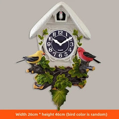 Cuckoo Wall Clock Silent Clocks Creative House Home Ornaments Interior Living Room Wall Decoration Items on The Hour Design