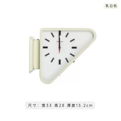 Metal Triangle Wall Clock with Double Sides Industrial Pendulum for Cafe Bar Retro Hanging Clock Silent Non-Ticking Decor Clocks