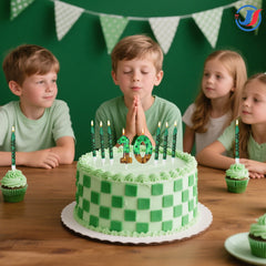 7Pcs Pixel Miner Birthday Cake Candles Topper for Pixel Theme Party Anniversary Party Video Game Party Supplies for Boys Girls