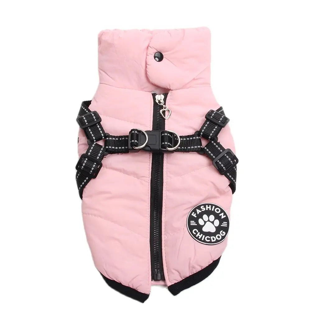 Dogs and Cats Coat Jacket Pet Vest Dog Pet Harness Zipper Design Puppy Warm Hoodies Pet Shop Pet Clothing