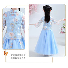 Kids Clothes Children's Clothing Chinese Traditional Dress Cosplay Costumes Girls Hanfu Ethnic Style Princess Party Dresses
