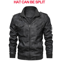 Men's Leather Jackets Autumn Casual Motorcycle PU Jacket Biker Leather Coats Brand Clothing EU Size SA722