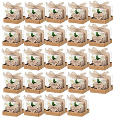 6/12/24PCS Guest Gift Candle for Wedding Wooden Tealight Candle Holders Bridal Shower Thank You Gifts for Baby Shower Home Decor