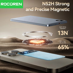 Rocoren 10000mAh Magnetic PowerBank Fast Charging 5000mAh Power Bank Portable Wireless Charger Battery For iPhone 17 16 Pro Max