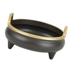 XX9B Elegant Brass Incenses Burners with Tripod Base Censers for Religious Ceremonies Home Worship Setting for Prayer