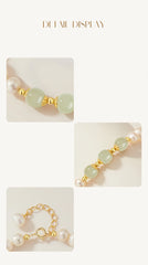 Natural Hetian Jade Green Beads Bracelet – Luxury Elegant Jewelry for Women