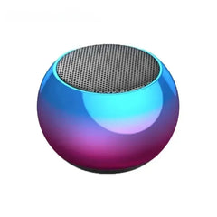 Wireless Bluetooth Speaker Portable Small Steel Gun Metal Heavy Stereo Surround Subwoofer Outdoor Mini Bluetooth Small Speaker