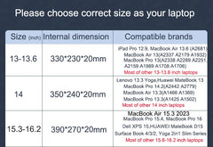 Multi-pockets Laptop Sleeve for MacBook Air 15.3 2024 Laptop Bag for MacBook Pro 14 M5 Shocproof Notebook Bag for Dell/Xiaomi 16