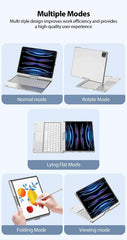 360 Degree Magic Keyboard Case For iPad Air13 11 2024 M2 Pro12.9 11 iPad 10.5 10.2 7/8/9 10th Air4 5 10.9 Backlit Keyboard Funda