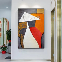 Scandinavian Abstract Picasso Canvas Wall Art – Modern Home Decor