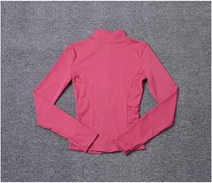 Women Sport Jacket Long Sleeve Shirt Workout Coat