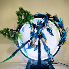 LED Light Ring Ornament Chinese-style Photography-specific Ambient Light Display Stand Creative Desktop Home Decoration Ornament