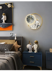 Living room light luxury creative clock wall lamp Home Decor