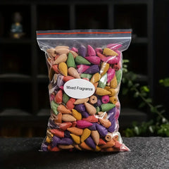 Mixed Waterfall Smoke Backflow Natural Incense Cone Incense Lavender Multi-scented Suitable for Places Tea Room Yoga Room Aroma
