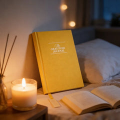 A5 Cloth Notebook Gratitude Book English Self Care Diary Daily Planner for Positive Mindfulness Practice