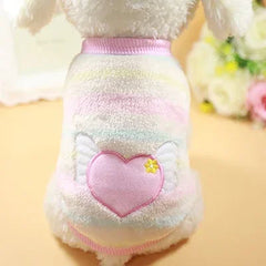 Cartoon Fleece Pet Cat Clothes Winter Warm Pet Dog Vest Puppy Cat Sweater Dog Clothes For Small Dogs Cats Coat Jacket Pet Shop Pet Clothing