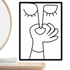 Funny Toilet Wall Decor – Humorous Bathroom Art Sign for Home