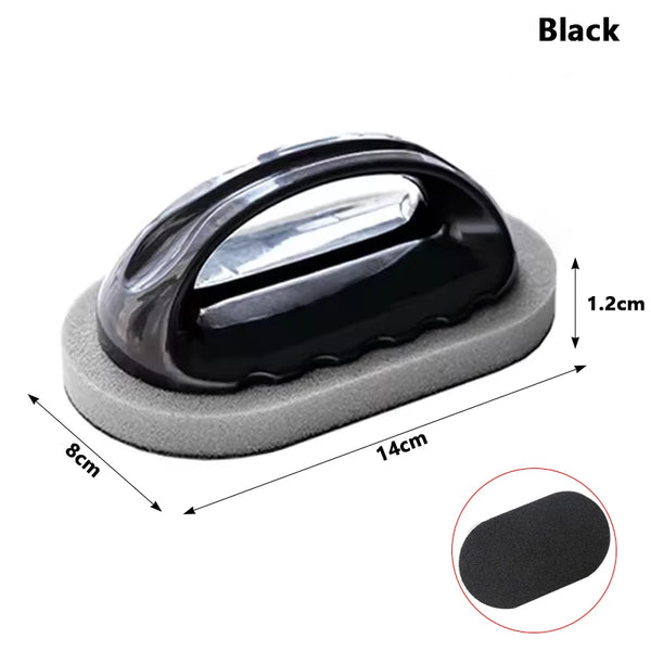 Magic Emery Sponge Brush Wipe Eraser Cleaner Kitchen Bath Rust Strong Decontamination Cleaning Tools With Handle Household Tools Kitchen Tools, Kitchen Cleaning