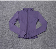 Women Sport Jacket Long Sleeve Shirt Workout Coat