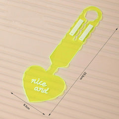 Fluorescent Baggage Tag Portable Anti-lost PVC Suitcase Label Travel Colorful Luggage Tag