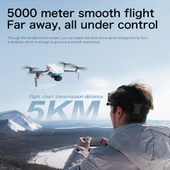 S-X1 MAX GPS Drone with 3-Axis Gimbal 5000m FPV 8K/4K HD Camera with LCD RC Screen 3 Batteries Professional RC Quadcopter Gifts