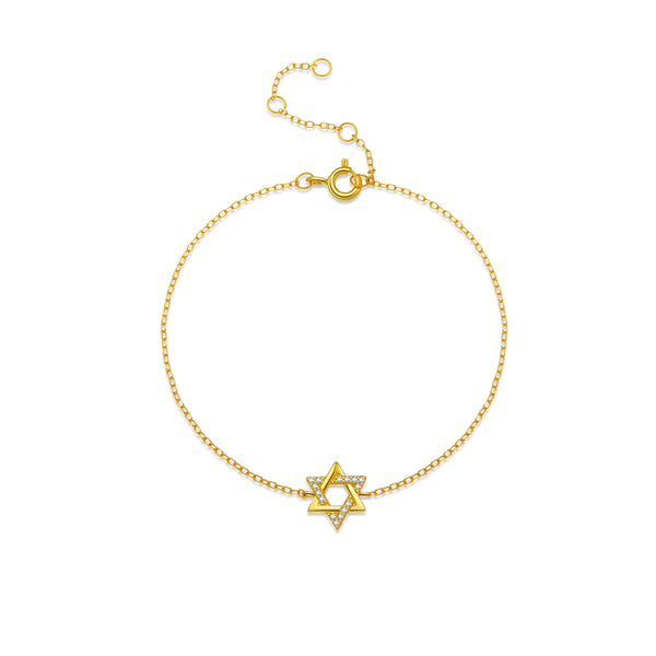 KIKICHICC Women 925 Sterling Silver CZ Zircon  Star of David Bracelet 2024 Wedding Anniversary Fine Luxury Fashion Jewelry