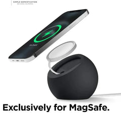 Magnetic Wireless Charging Desk Ball Shape Silicone Holder Stand for Magsafe iPhone 15 14 13 12 Pro Charger Dock Station