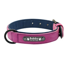 Custom Leather Dog Collar Leash Personalized Pet Collar and Leash Set Durable Leather Collar Lead for Small Medium Large Dogs Pet Shop