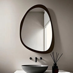 Irregular Wall Mirror Smart Bathroom Mirrors Decorative Fogless Makeup Mirror Vintage Bathrooms Full Body Mirrors with Light