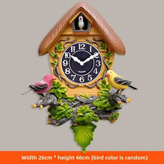 Cuckoo Wall Clock Silent Clocks Creative House Home Ornaments Interior Living Room Wall Decoration Items on The Hour Design