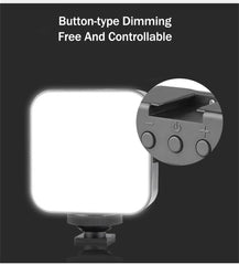 Universal Photography Video Handheld Vlog Stand Stabilizer Kit LED Light Microphone Remote Shutter Phone Camera Video Recording