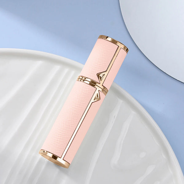 Louischanzl travel essentials perfumes empty bottle arabes originales PU leather 5ml Perfume refillable Bottle mini size bottles