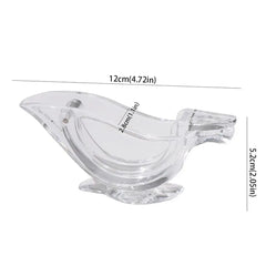 New Acrylic Manual Lemon Squeezer Transparent Kitchen Tools Mini Juicer Handheld Portable Wedge Squeezer Anti-Corrosion