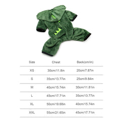 Pet Cat Dog Halloween Dog Clothes for Small Dogs Funny Dinosaur Cosplay Costume Winter Warm Cat Coat Fleece Hoodies Sweater