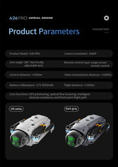 Lenovo A26 Pro Drone 5G WiFi Drone 4K Dual HD Camera Large Screen Remote Controller Brushless Motor Professional Quadcopter Toy