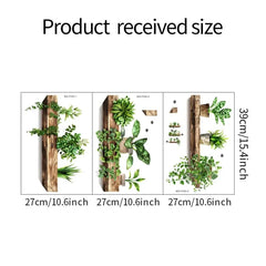 Creative Wall Stickers Potted Decals Self-adhesive Removable Wall Mural DIY Wall Art Home Decor Accessories