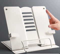 2023 Adjustable Portable Metal Adjustable Reading Book Holder Support Document Shelf Bookstand Tablet Music Score Recipe Stand