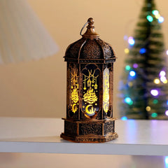 Creative Eid Mubarak Candle Lamp Islamic Ramadan Crescent Moon and Star Night Light Muslim Party Decor Eid Party Supplies