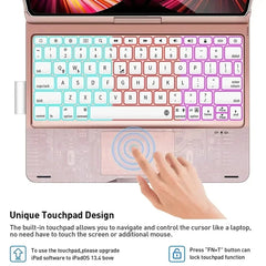 360 Degree Magic Keyboard Case For iPad Air13 11 2024 M2 Pro12.9 11 iPad 10.5 10.2 7/8/9 10th Air4 5 10.9 Backlit Keyboard Funda