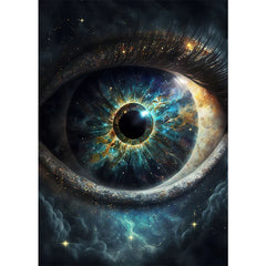 Classic Abstract Eye Canvas Wall Art Poster for Home Decor