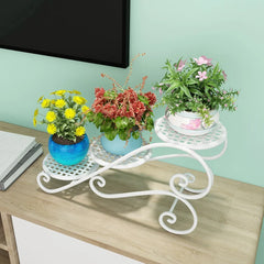 Metal Succulent Stand – Mini Desktop Plant Display Rack Home Decor