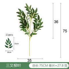 Fake Plant Home Living Room Decor Simulation Green Eucalyptus Leaves Jungle Arrangement Flower Arrangement Accessories