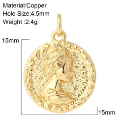 Y2K Boho Cross Our Lady Necklace for Women Golden Jesus Angel Choker Diy Pendant Stainless Steel Chain High Quality Jewelry