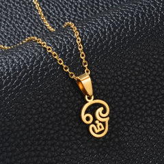 1PC/Tamil Aum Om Hinduism Indian Symbol Hindu Pendant Necklaces For Women Girls Stainless Steel India Religion Jewelry #552862