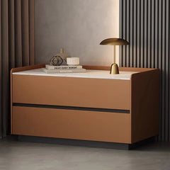 Italian Minimalist Bedside Table with Drawers Bedroom Furniture
