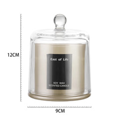 Aromatherapy candle home decoration holiday gift aromatherapy plant candle smokeless with glass cover