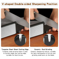 5 in1 Knife Sharpener Diamond Bars 400/1000 Multi-Tool Kitchen Knives Tungsten Steel Ceramic Grinding Double-Sided Whetstone 숫돌